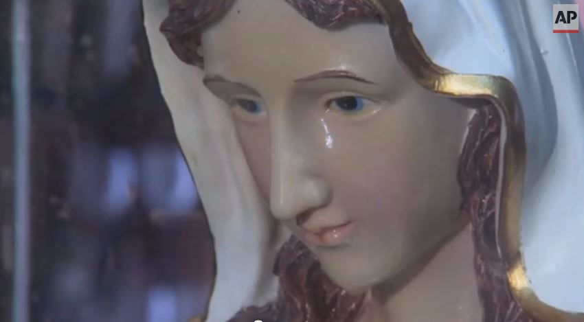 Virgin Mary Weeping Oil In Tarshiha
